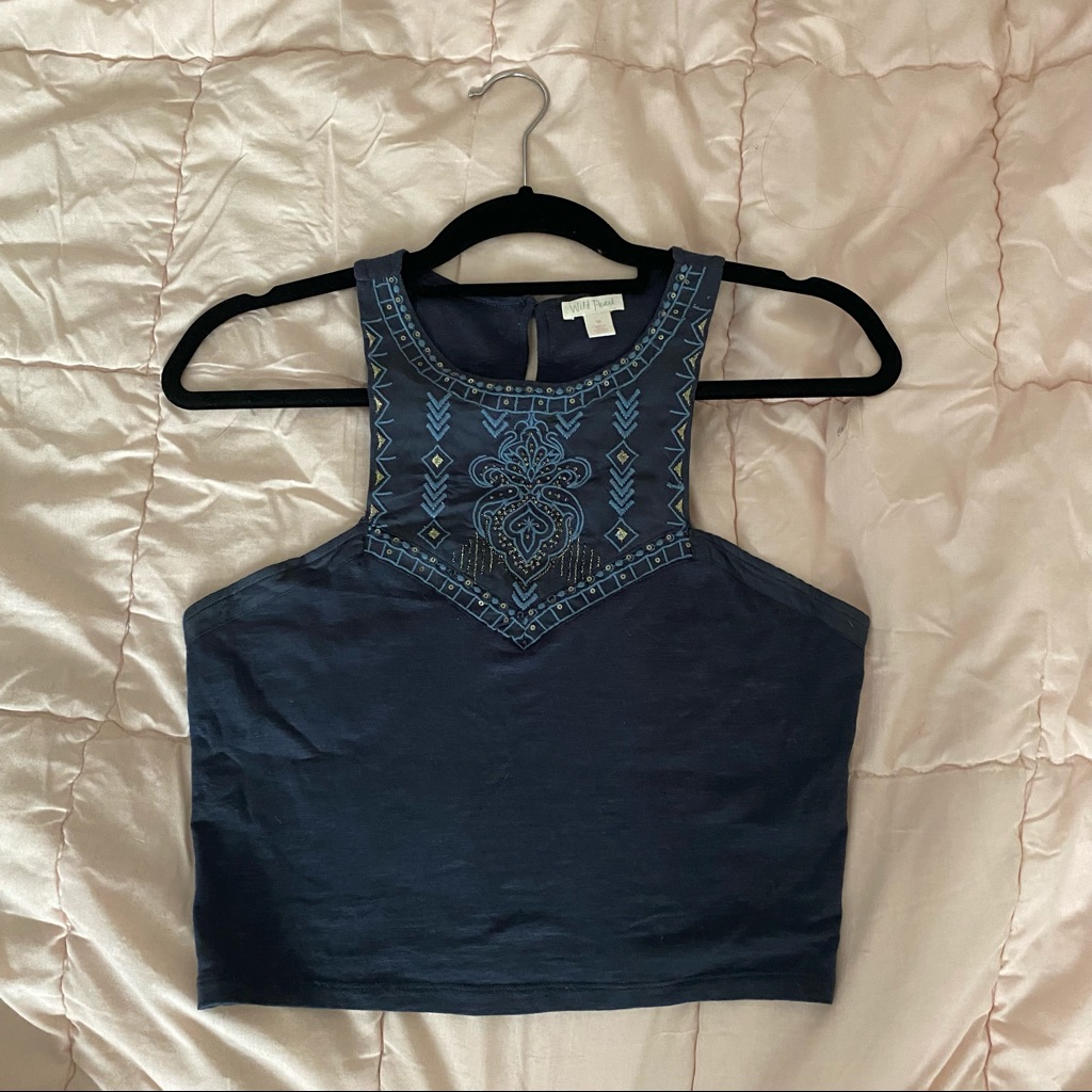 Blue Pattern Tank